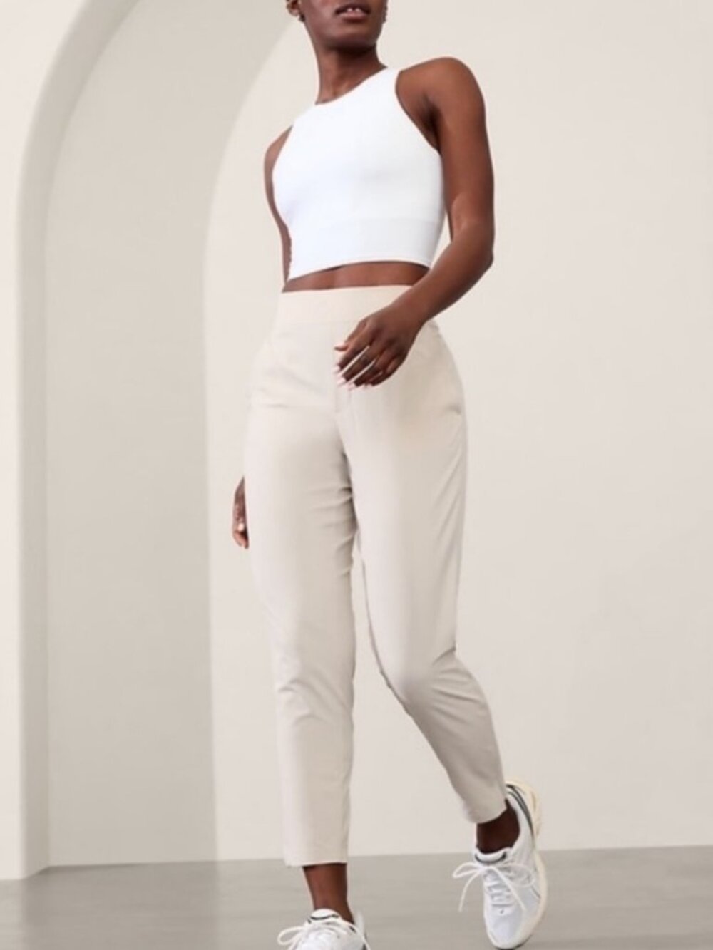 ATHLETA | Brooklyn Midrise Ankle Pant Slim Pull-On | Abalone | Size 18